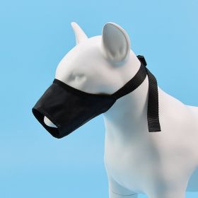 2pcs Dog Mouth Cover Adjustable Anti bite; Anti bark; Anti accidental Eating Dog Mask Pet Supplies Wholesale (colour: Black, Specifications: 5 # mouth circumference 20cm)